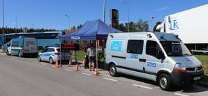 Akcja ,,TIR’’ na S-7, wspólne działania Policji i Inspekcji Transportu Drogowego